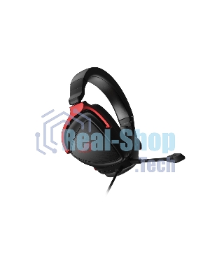 Гарнитура ASUS ROG Delta S Core чёрный-красный, проводная, 3.5 мм, съёмный микрофон, совместимость с PlayStation, Xbox