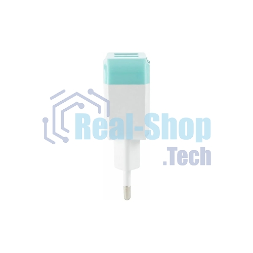 Сетевое зарядное устройство ENERGY ET-33, 2 USB разъема, 2,1А, белый (104291)