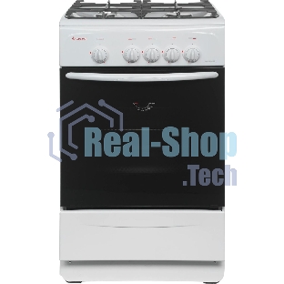 Плита газовая Gefest CG 50М02 К73 белый, конфорок 4 шт, духовка 42 л, 50 см x 85 см x 53 см