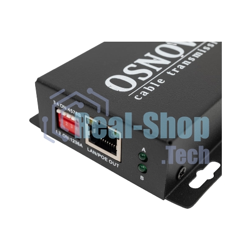 PoE удлинитель Osnovo E-PoE/1A 10M/100M Fast Ethernet на 400м (до 30W)