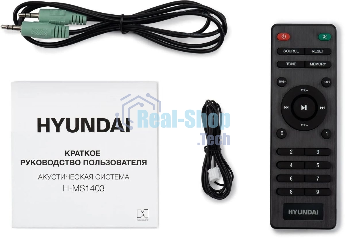 Микросистема Hyundai H-MS1403 черный 60Вт FM USB BT SD
