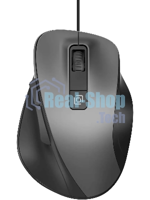Мышь проводная Oklick 504M черный/серый, 3600 dpi, USB, кнопки - 6
