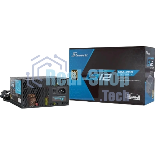 Блок питания Seasonic ATX 750W G12 GM-750 80 PLUS gold (20+4pin) APFC 120мм fan 6xSATA RTL