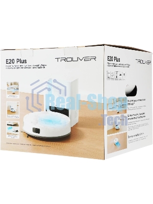 Робот-пылесос Dreame Trouver E20 Plus белый, 3200 мАч Li-Ion, уборка влажная/сухая, пылесборник контейнер 0.33 л