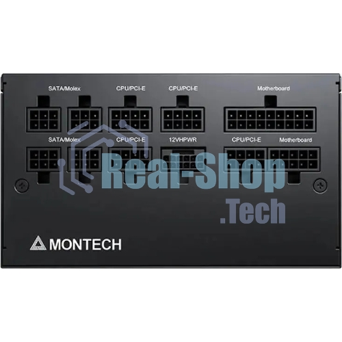 Блок питания Montech ATX 750W CENTURY GOLD G5, 750 Вт, 80 PLUS GOLD, 120 мм, модульный, черный