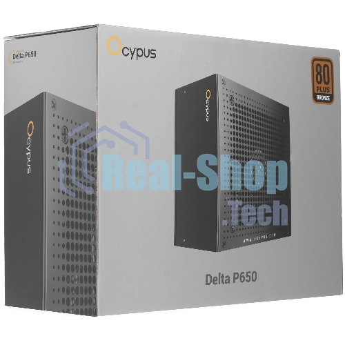 Блок питания Ocypus Delta P650, 650W, APFC, 80+ Bronze, ATX 2.53, 120мм Fan (P650-BF)