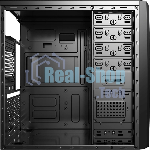 Компьютерный корпус Aerocool/Formula CS-1101 черный без БП ATX 2x120мм 1x140мм 2xUSB 2.0 1xUSB 3.0 audio