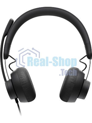 Гарнитура Logitech Zone Wired UC графит, проводная, USB-C, сертификация Microsoft Teams