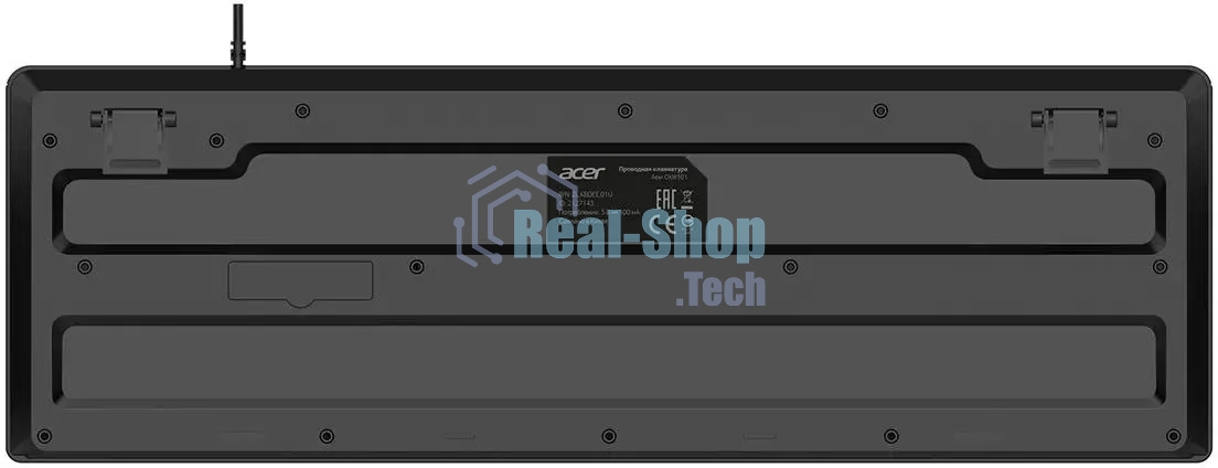 Клавиатура Acer OKW501 проводная, USB Type-A, чёрный