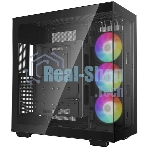 Компьютерный корпус Deepcool CH780 черный (ATX, без БП, ARGb, 4xUSB3.2 Type-A + USB3.2 Type-C) (R-CH780-BKADE41-G-1) MidiTower