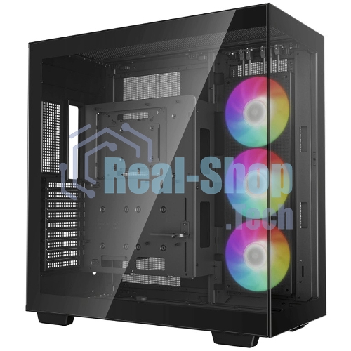 Компьютерный корпус Deepcool CH780 черный (ATX, без БП, ARGb, 4xUSB3.2 Type-A + USB3.2 Type-C) (R-CH780-BKADE41-G-1) MidiTower