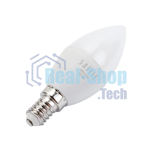 Лампа светодиодная SAFFIT SBC3707 (55169) 7Вт E14 дневной матовая свеча