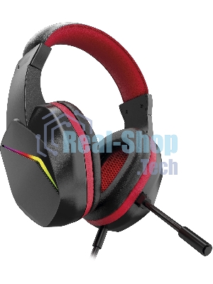 Гарнитура Oklick HS-L335G чёрный, проводная, USB-C/3.5 мм