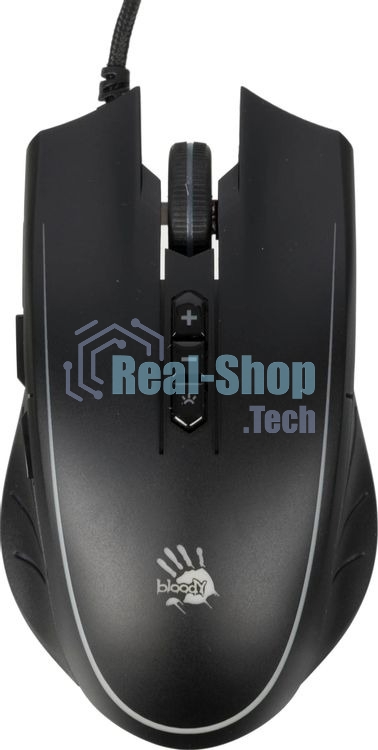 Мышь проводная A4Tech Bloody Q81 черный, 3200 dpi, USB, кнопки - 8