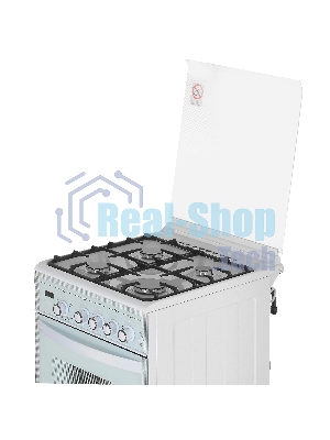 Плита газовая Gefest ПГ 5300-03 0040 белый, конфорок 4 шт, духовка 52 л, 50 см x 85 см x 58.5 см