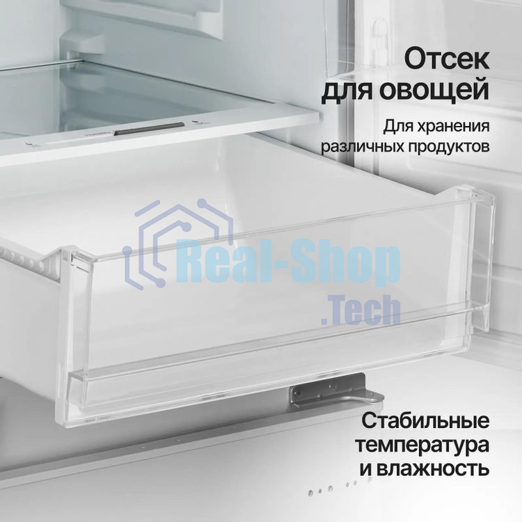 Встраиваемый холодильник Kuppersberg RBN 1961, High-Tech двухкамерный, полезный объем 334 л, суперохлаждение, суперзаморозка, функция отпуск, перевешиваемые двери (door slider), электронное управление, звуковая индикация открытой двери, NoFrost, зона свежести, LED освещение, инвертерный компрессор, энергоэффективность А++, уровень шума 35 дБ, белый
