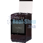 Плита газовая Flama N FG 24237 B коричневый, конфорок 4 газовых, духовка 50 л, 50 см x 85 см x 60 см