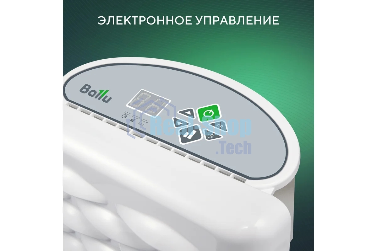 Конвектор электрический Ballu Ettore BEC/ETER-1500 белый, 1500 Вт, 20 м2, термостат, дисплей
