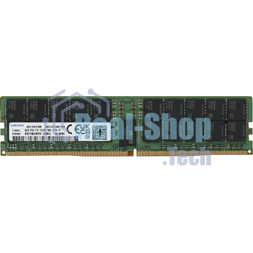 Оперативная память Samsung, DDR5, 64GB (1x64GB), 5600MHz, CL46, ECC, RDIMM, OEM
