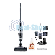 Пылесос вертикальный с функцией влажной уборки Jimmy Cordless Vacuum&Washer HW9 Black+Silver с адаптером модели ZD24W342060EU