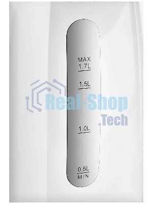 Электрочайник Candy CK-101 белый, 1.7 л, 2200 Вт, скрытый нагревательный элемент