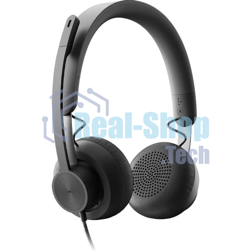 Гарнитура Logitech Zone Wired UC графит, проводная, USB-C, сертификация Microsoft Teams