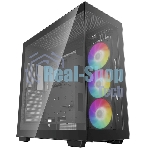 Компьютерный корпус Deepcool CH780 черный (ATX, без БП, ARGb, 4xUSB3.2 Type-A + USB3.2 Type-C) (R-CH780-BKADE41-G-1) MidiTower