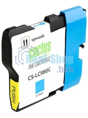 Картридж струйный Cactus CS-LC980C голубой (16 мл) для Brother DCP-145C/165C MFC-250C/290C