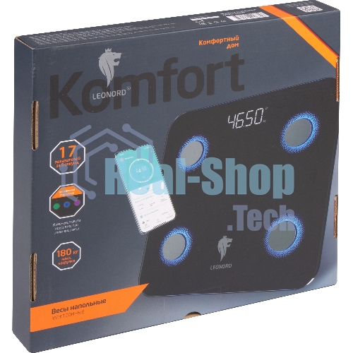 Весы напольные LEONORD LE-1273 Bluetooth (109929)