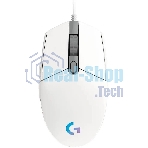Мышь проводная Logitech G102 LIGHTSYNC белый, 8000 dpi, USB, кнопки - 6
