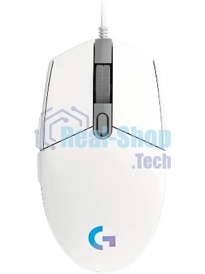 Мышь проводная Logitech G102 LIGHTSYNC белый, 8000 dpi, USB, кнопки - 6