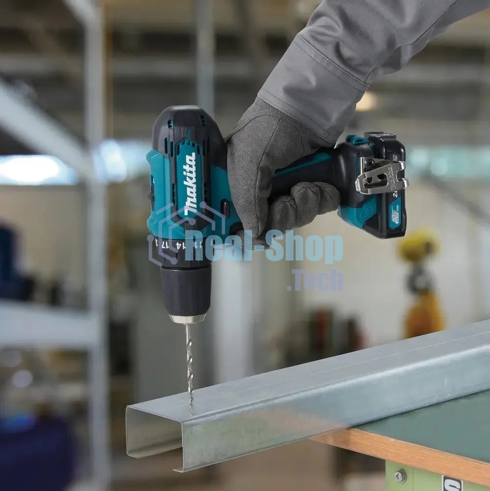Дрель-шуруповерт Makita DF333DSAX6, 12 В, 2 Ач, 30 Нм, бесщеточный