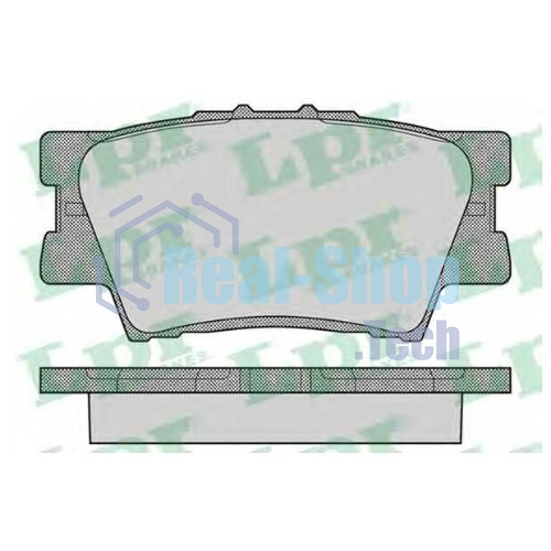 Колодки тормозные задние LPR 05P1281, комплект