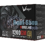 Блок питания Aerocool/Formula KCAS PLUS 1200GM V2, 1200Вт, 80 PLUS Gold, модульный, 140мм, черный