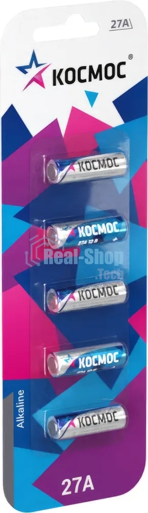 Элемент питания Космос 27А 12V Alkaline 5BL для автосигнализации