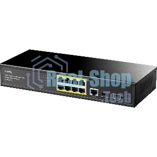 Коммутатор Cudy GS2008PS2, 8×1 Гбит/с, 2×1 Гбит/с SFP