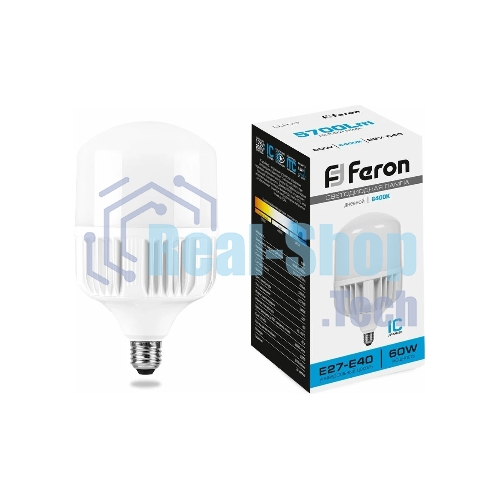 Лампа светодиодная Feron LB-65 60Вт Е27/Е40 дневной