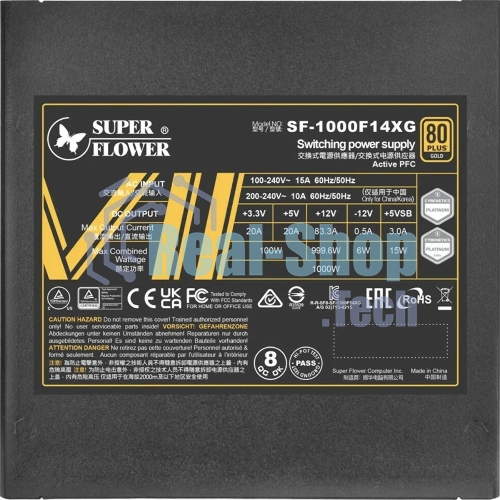 Блок питания Super Flower Leadex VII XG 1000W ATX 3.1 черный (SF-1000F14XG)