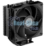 Кулер для процессора PCCooler RT500 BK (240W, 4-pin PWM, LED temp., 152мм, Al/Cu, 5x6мм, 1x120мм, 73.32CFM, 34.9dBA, 2200RPM, S: 1851/1700/1200/115X, AM5/AM4, черный)