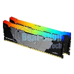 Оперативная память Kingston Fury Renegade, DDR4, 16GB (2x8GB), 3600MHz, CL16, DIMM, с радиаторами, RGB, серый/черный