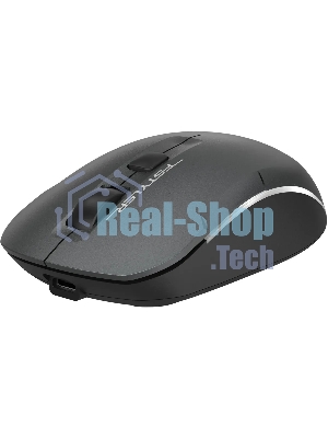 Мышь беспроводная A4Tech Fstyler FB26CS Air2 серый/черный, 2000 dpi, радиоканал, Bluetooth, USB, кнопки - 4