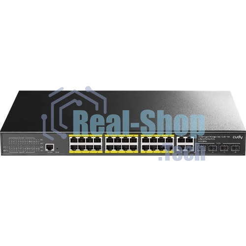 Коммутатор Cudy GS2028PS4-300W, 24×1 Гбит/с, 4×1 Гбит/с SFP