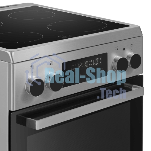 Плита электрическая Maunfeld MEC511CS09TD серебристый, конфорок 4 шт, духовка 59 л, 50 см x 85 см x 60 см