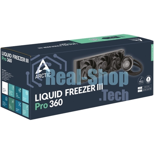 Жидкостная система охлаждения Arctic Cooling Liquid Freezer III Pro 360 Multi Compatible All-In-One ACFRE00180A черный 120мм алюминий+медь 3000rpm 4-pin