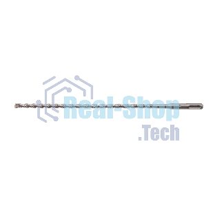 Бур по бетону Denzel двойная спираль, Cobalt W-tip, 8x310 мм, SDS PLUS