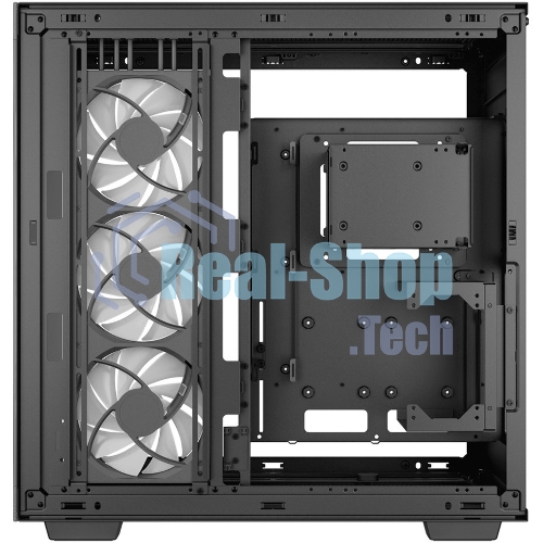 Компьютерный корпус Deepcool CH780 черный (ATX, без БП, ARGb, 4xUSB3.2 Type-A + USB3.2 Type-C) (R-CH780-BKADE41-G-1) MidiTower