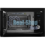 Микроволновая печь встраиваемая Hyundai HBW 2544 BG черный, 25 л, 900 Вт, переключатели - кнопки/поворотный механизм