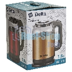 Чайник электрический DELTA DL-1115 золотой