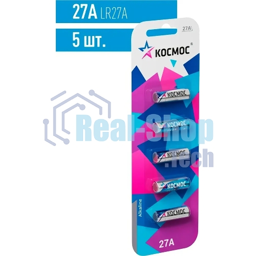 Элемент питания Космос 27А 12V Alkaline 5BL для автосигнализации