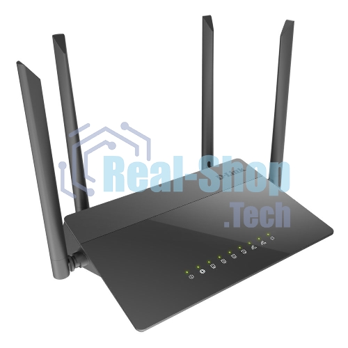 Маршрутизатор беспроводной D-Link DIR-841/RU/A1B, Wireless AC1200 Dual-Band Router with 1 10/100/1000Base-T WAN port and 410/100Base-TX LAN ports.802.11b/g/n compatible, 802.11AC up to 866Mbps,1 10/100/1000Base-T WAN port, 4